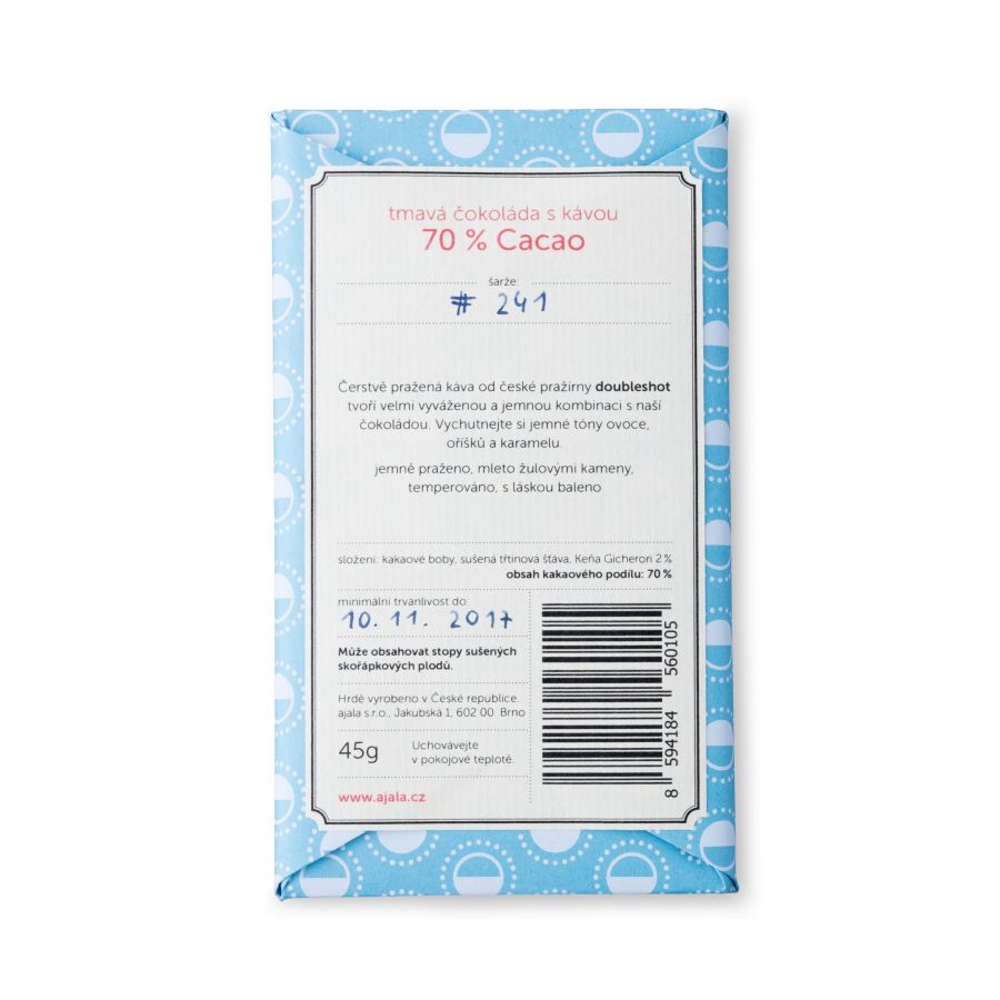 Ajala csokoládé kávé 70%