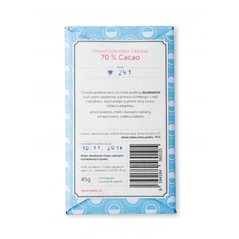 Ajala csokoládé kávé 70%