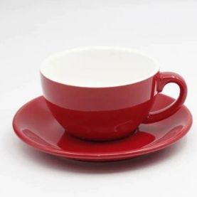 Cappuccino csésze Kaffia 170ml - piros