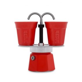 Ajándékkészlet Bialetti Mini Express 2 csésze piros
