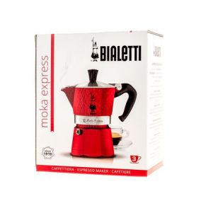Bialetti Moka Express 3 mokka teáskanna piros 2