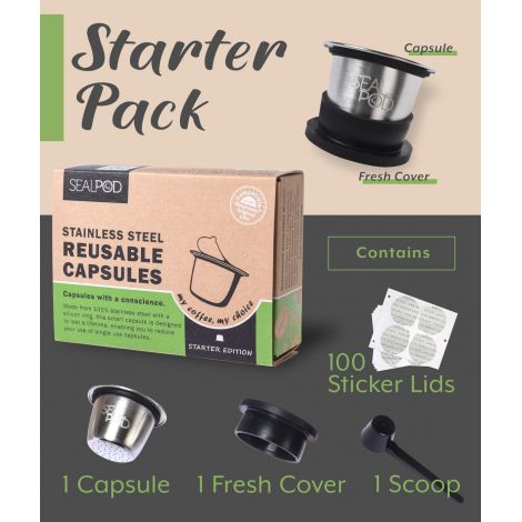 Capsule Sealpod - újratölthető, rozsdamentes acélból készült