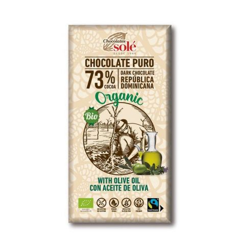 Chocolates Solé - 73% bio csokoládé olívaolajjal