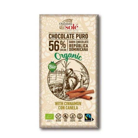 Chocolates Solé - 56 bio csokoládé fahéjjal