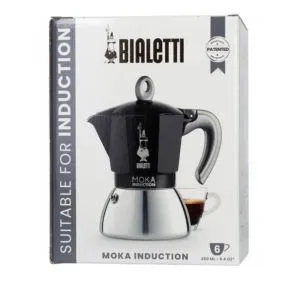 Bialetti Moka indukciós 6 csésze fekete ÚJ