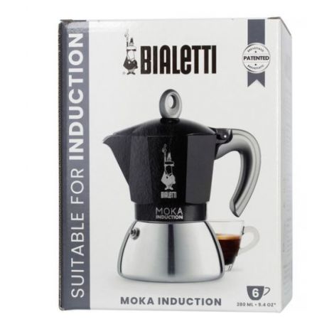 Bialetti Moka Induction 6 csésze fekete ÚJ