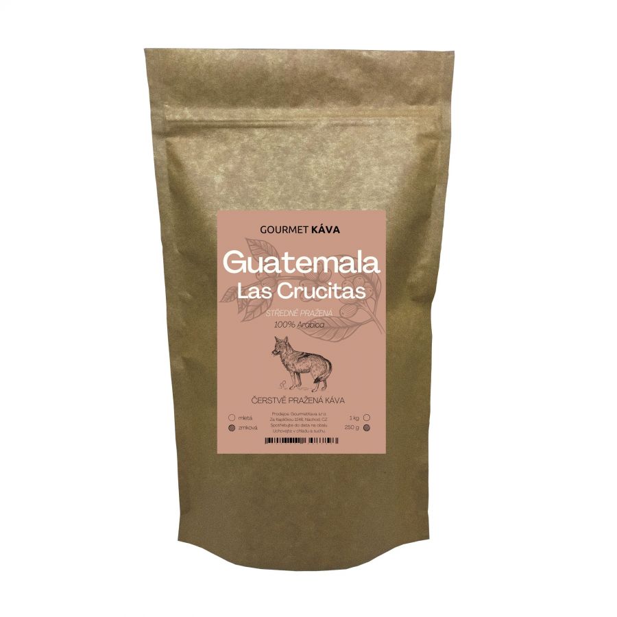 Guatemala Crucitas, közepes pörkölésű, arabica kávébabok