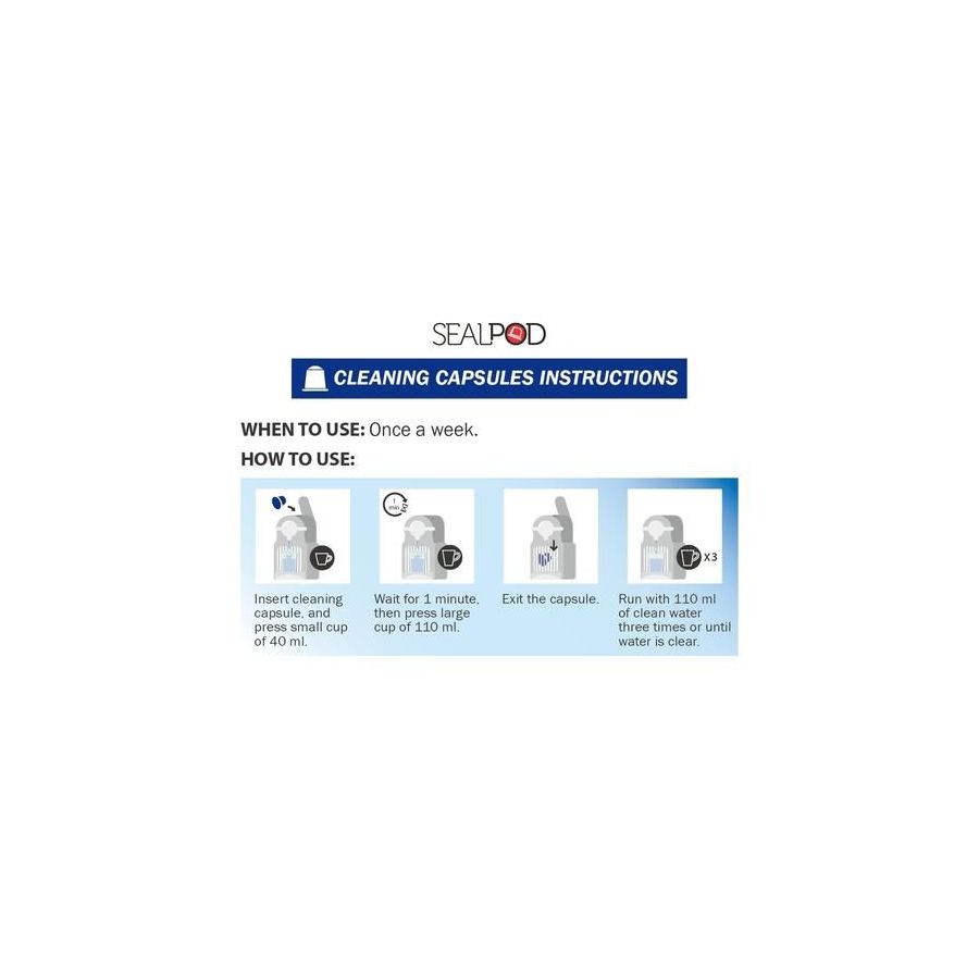Kapszulák Sealpod tisztítókészlet - Nespresso ® tisztítókészlet