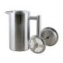 Modern, teljesen rozsdamentes acélból készült, 350 ml űrtartalmú French press a friss kávé egyszerű elkészítéséhez. Teák vagy gyógynövények készítésére is alkalmas.