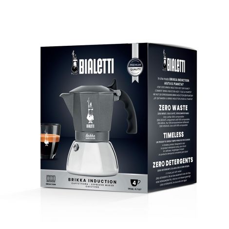 Moka edény Bialetti Brikka indukciós 4 szürke