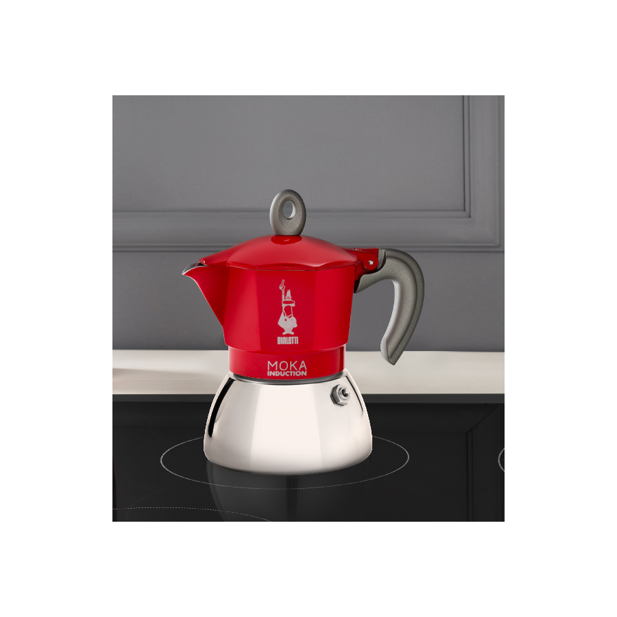 Bialetti Moka indukciós 4 csésze piros