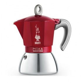 Bialetti Moka indukciós 6 csésze piros ÚJ