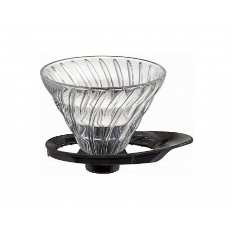 Hario Üveg Dripper V60-02 - Fekete (VDGR-02B)