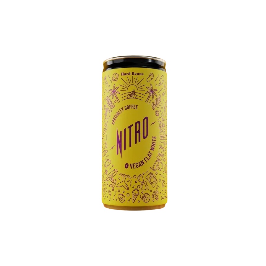 Hard Beans NITRO - VEGAN FLAT WHITE 200 ml
