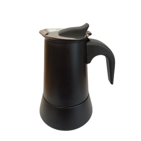 Kaffia Czarny 4 filiżanki Moka Pot - Czarny