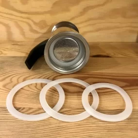 Pecsételő Kaffia rozsdamentes acélból készült kávéfőző 2 csészével