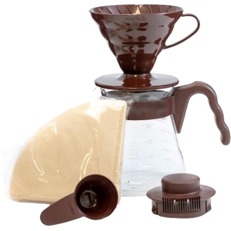 Pour over kit Hario V60 barna (VCSD-02CBR)