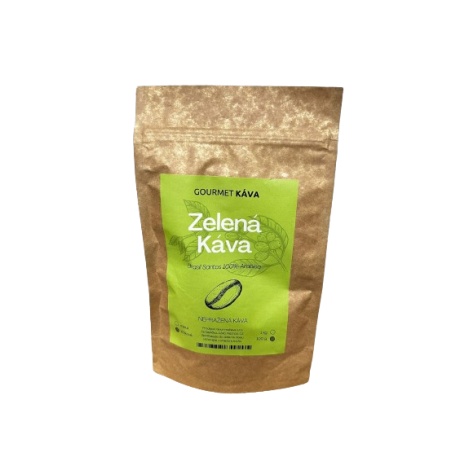 Zöld kávé 100 g, pörköletlen zöld kávé, bab formájú