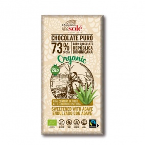 Chocolates Solé - 73% bio cukormentes csokoládé agavéval