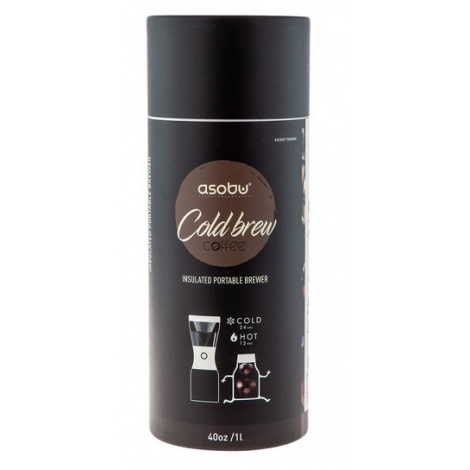 Asobu Cold Brewer - kávéfőző forró és jeges kávéhoz - ezüst színű