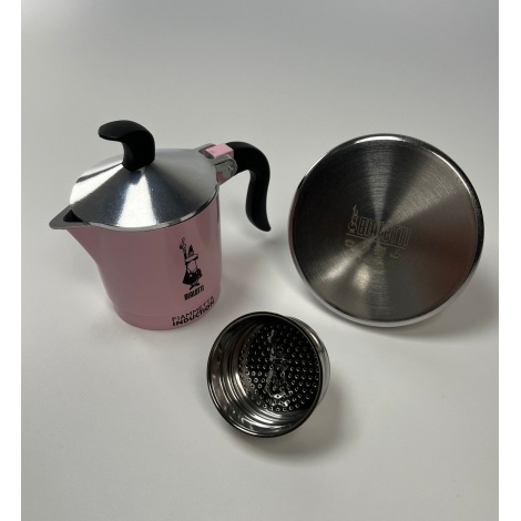 Bialetti Moka Indukciós Fiammetta - 2 csésze rózsaszínű ÚJ