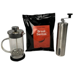 Pakiet francuski - młynek, frenchpress i kawa