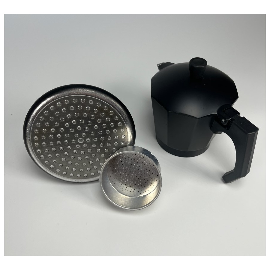 Kaffia fekete Moka Pot 6 csésze