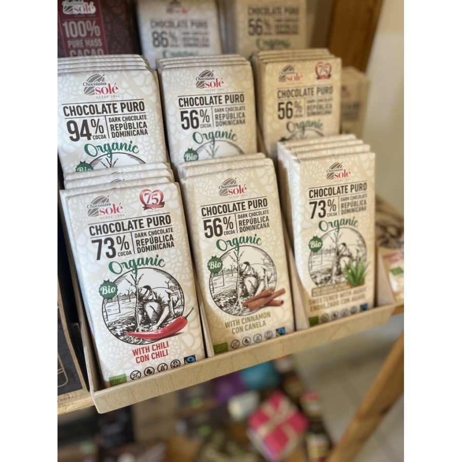 Chocolates Solé - 73% bio cukormentes csokoládé agavéval