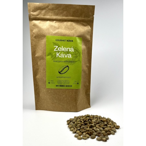 Zöld kávé 100 g, pörköletlen zöld kávé, bab formájú