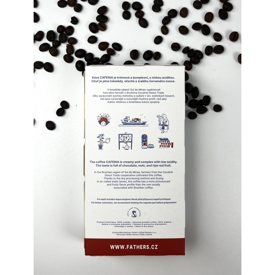 Father's Coffee kapszulák – Brazília Cafeina Natural