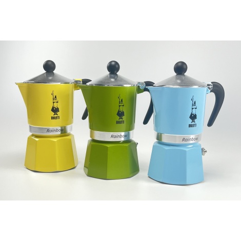 Bialetti Rainbow 3 niebieski dzbanek moka