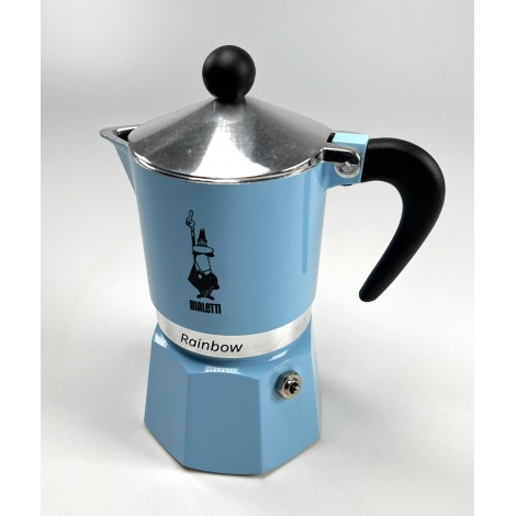 Bialetti Rainbow 3 niebieski dzbanek moka
