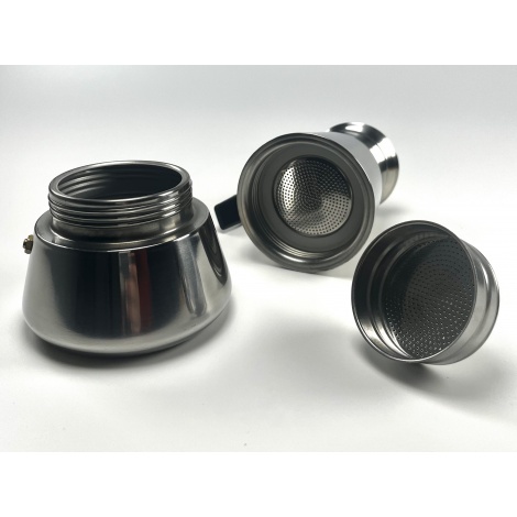 Moka pot Kaffia 6 csésze rozsdamentes acélból