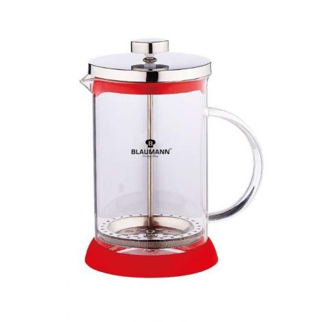Frenchpress 600ml vörös rozsdamentes acél