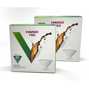 Hario V60-02 papírszűrők 40 db, fehér (VCF-02-40W) 2