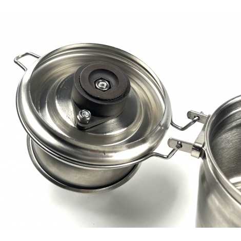 Rozsdamentes acél őrlő Kaffia Silver Mill