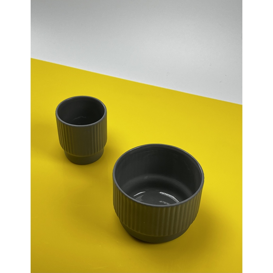 Csésze Kaffia Style Espresso 60 ml - sötétszürke