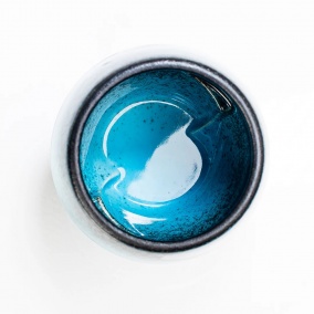 Icosa Avensi Wave kerámia csésze AERESSO Atlantis kék 180 ml 2