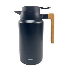 Termosz Kaffia 2 literes, fa fogantyúval - FEKETE