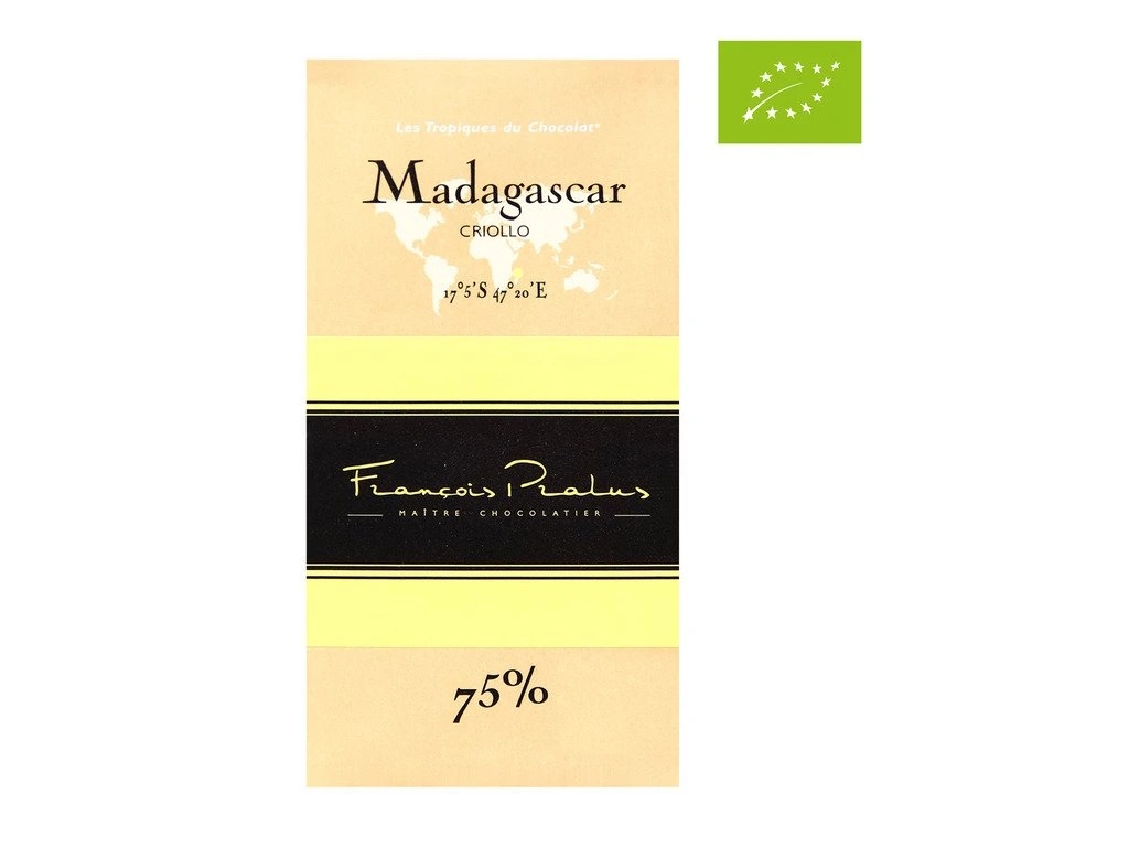Francois Pralus csokoládé Madagaszkár Criollo 75%