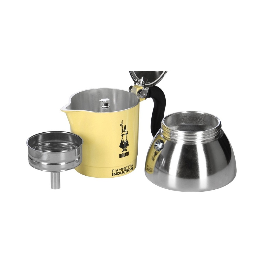 Bialetti Moka Indukciós Fiammetta - 2 csésze sárga ÚJ