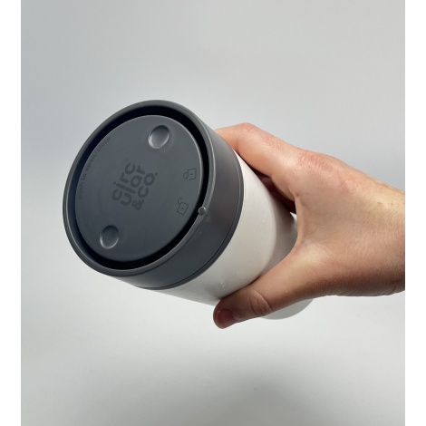 Kör alakú pohár (rcup) kréta és viharszürke 340 ml