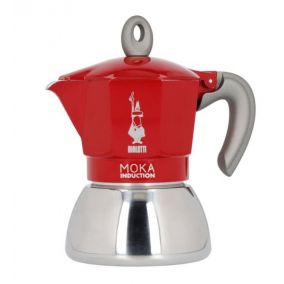 Bialetti Moka Induction 4 csésze piros