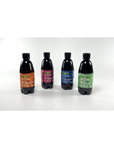 Allnature Kombucha málna bio 330 ml