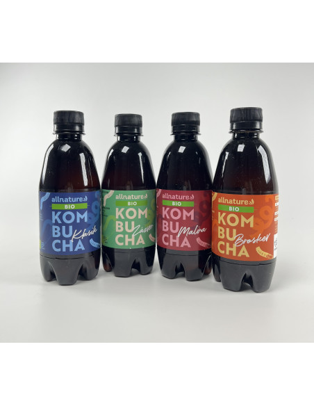 Allnature Kombucha málna bio 330 ml