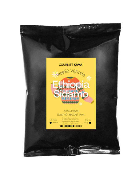 Etiópia Sidamo, arabica kávébab