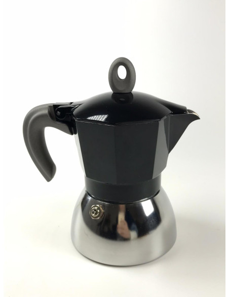 Bialetti Moka Indukciós 4 csésze fekete - Kozmetikai hiba / DISCOUNT