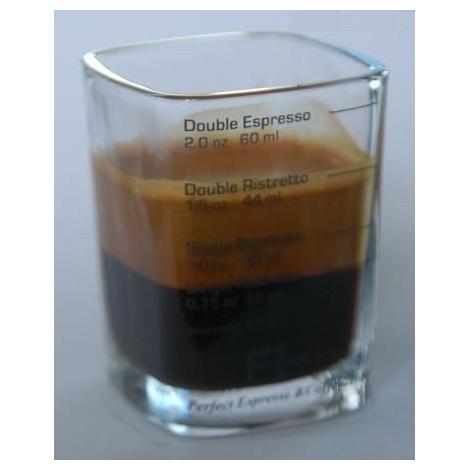 Esspresso üveg (mérőpohár)