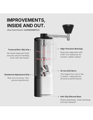 Grinder Timemore C5 ESP PRO fekete