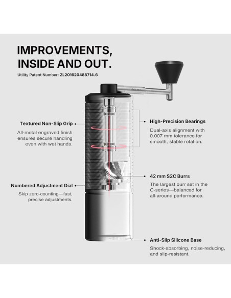 Grinder Timemore C5 ESP PRO fekete